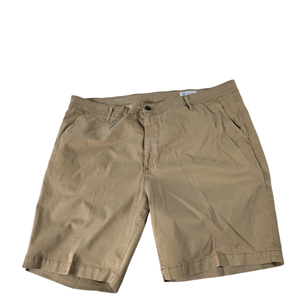 AG Adriano Goldschmied Wanderer Slim Shorts Khaki Tan Italian Fabric Mens 40